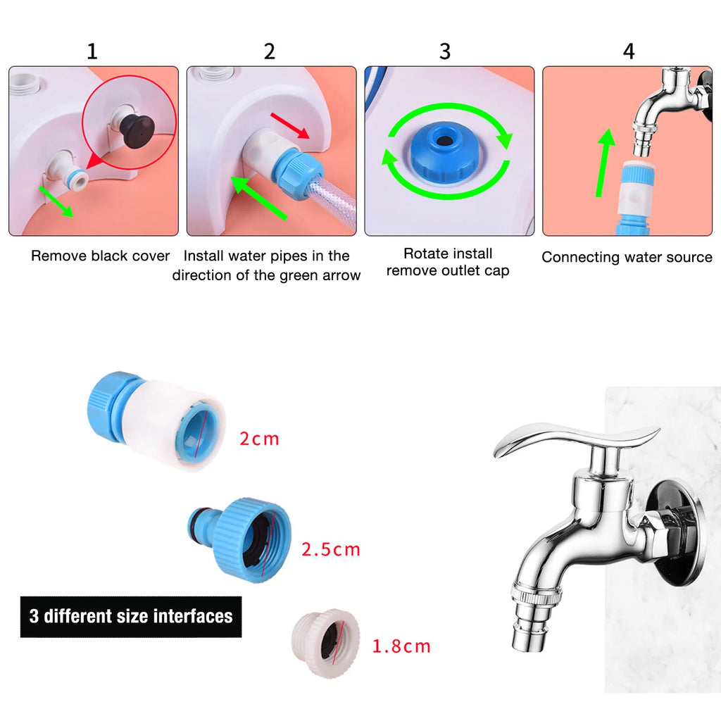 Outdoor Dog Water Dispenser Paw Activated Simple Use Easy Connection Step On Dog Water Fountain with Hose for Lawn for Pets